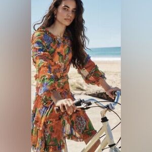 NWT Zimmermann Riders Frill Mini Dress